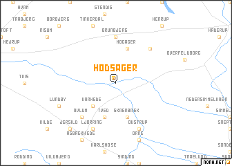 map of Hodsager