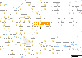 map of Hodslavice