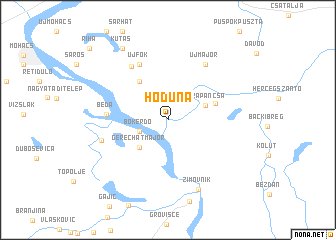 map of Hóduna