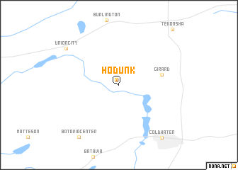 map of Hodunk