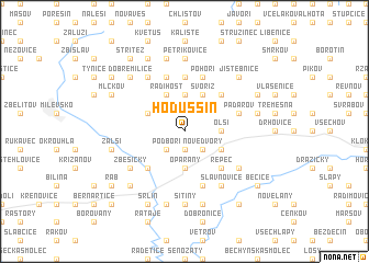 map of Hodušsín