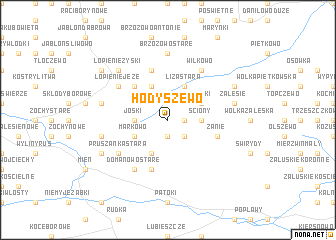 map of Hodyszewo