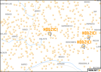 map of Hodžići