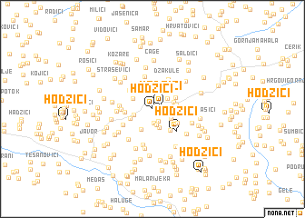 map of Hodžići