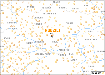 map of Hodžići