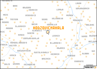 map of Hodžović Mahala