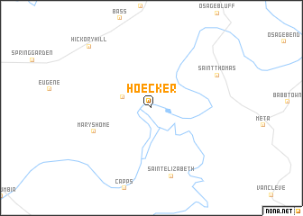 map of Hoecker