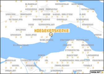 map of Hoedekenskerke