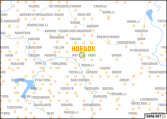 map of Hoedŏk