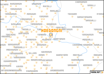 map of Hoedŏng-ni