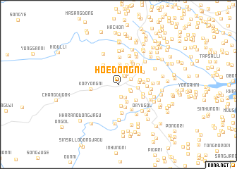 map of Hoedong-ni