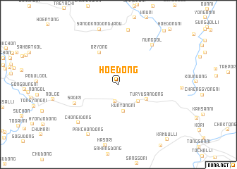 map of Hoe-dong