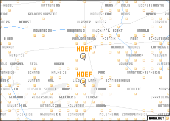 map of Hoef