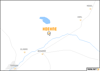 map of Hoehne