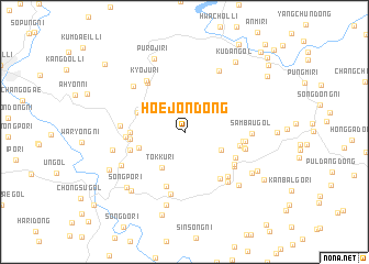 map of Hoejŏn-dong