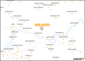 map of Hoejŏn-ni