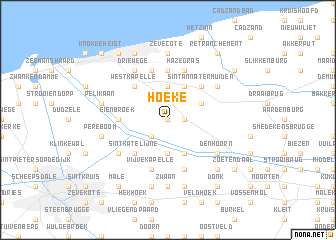 map of Hoeke