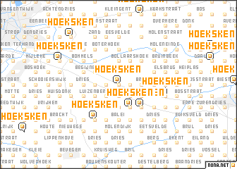map of Hoeksken