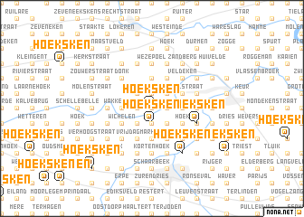 map of Hoeksken