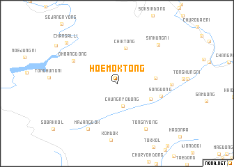 map of Hoemok-tong