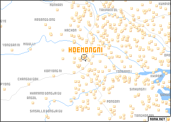 map of Hoemong-ni