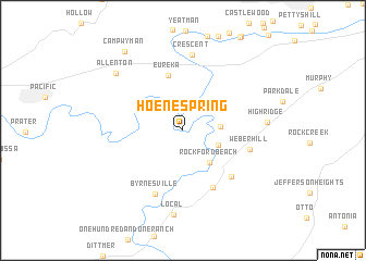 map of Hoene Spring