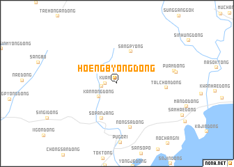 map of Hoengbyŏng-dong