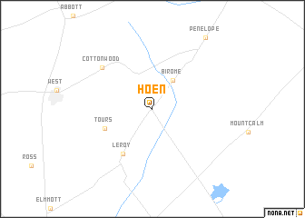 map of Hoen