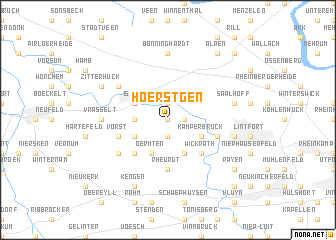 map of Hoerstgen
