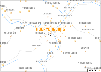 map of Hoeryong-dong