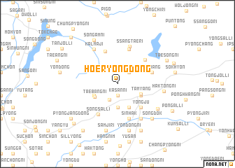 map of Hoeryong-dong