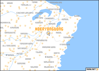 map of Hoeryong-dong