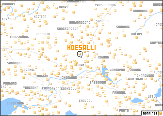 map of Hoesal-li