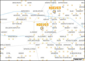 map of Hoeven