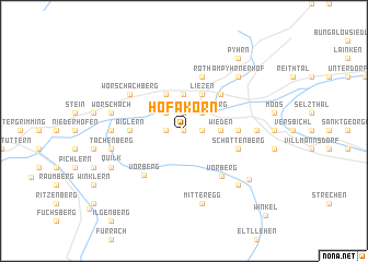 map of Höfakorn