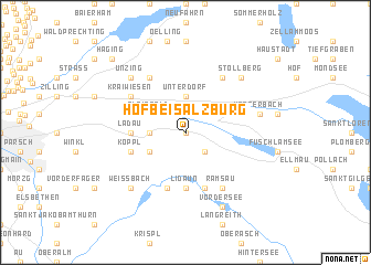 map of Hof bei Salzburg