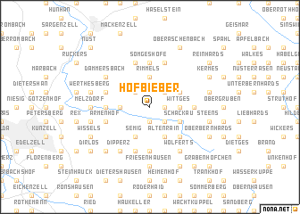 map of Hofbieber