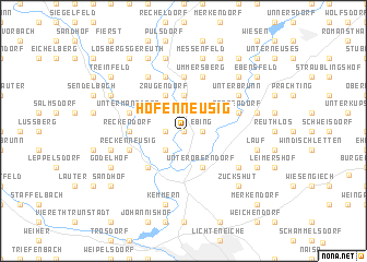 map of Höfenneusig