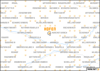 map of Höfen