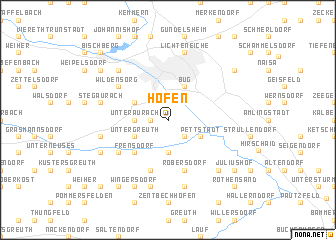 map of Höfen