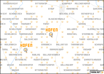 map of Hofen