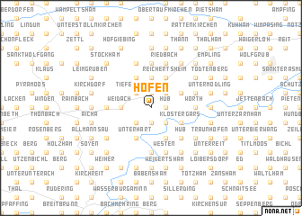 map of Höfen