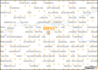 map of Höfen