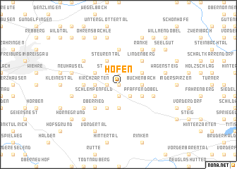 map of Höfen