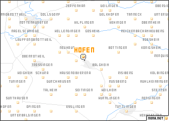 map of Hofen