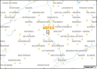 map of Höfen