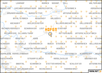 map of Höfen