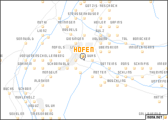 map of Hofen