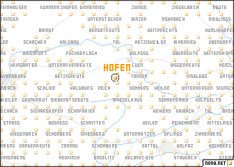 map of Höfen