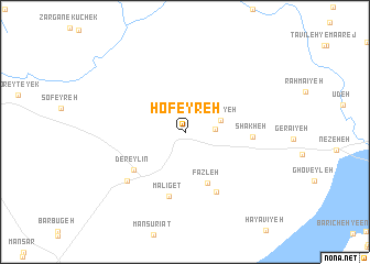 map of Ḩofeyreh